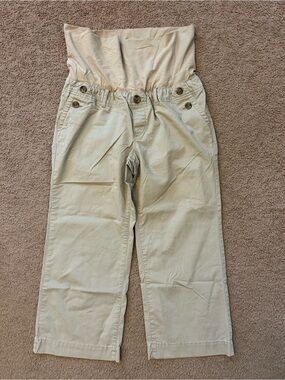 GAP Maternity Stretch Women’s Beige Cropped Pants size 4